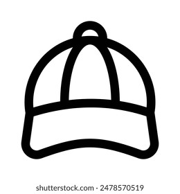 Get this amazing icon of sports cap, vector of sports accessory