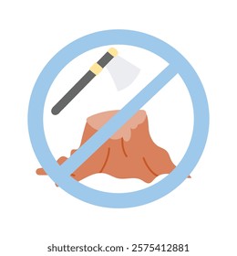 Get this amazing icon of stop cutting trees