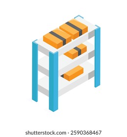 Get this amazing icon of storage rack in modern style