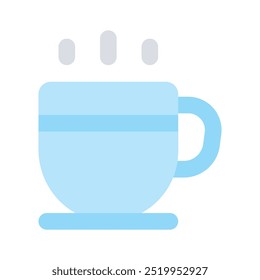Get this amazing icon teacup in modern style, premium vector