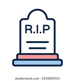 Get this amazing icon of tombstone, ready for premium use