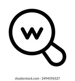 Get this amazing icon of web search in trendy style