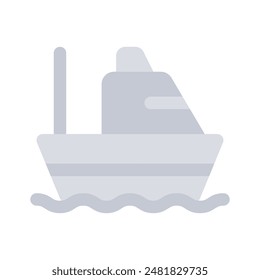 Get this amazing icon of yacht in editable style