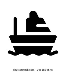 Get this amazing icon of yacht in editable style