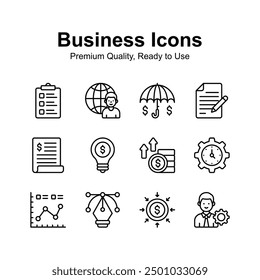 Obtenga este increíble conjunto de iconos de negocios y finanzas, Vectores editables