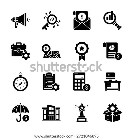 Get this amazing icons set of business and finance in modern style