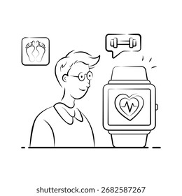 Obtenga esta increíble ilustración de atención médica inteligente en estilo moderno