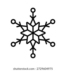 Obtenha este ícone de linha incrível de floco de neve, inverno, tempo frio, neve e feriados