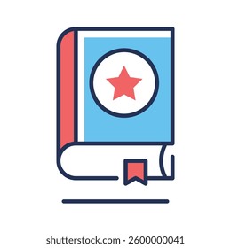 Get this amazing line style icon of religious book
