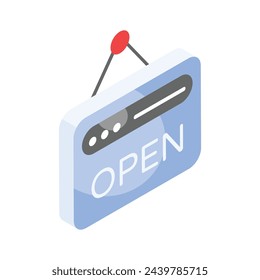 Get this amazing open website isometric vector design, up for premium use