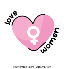 Get this amazing sticker of love women 