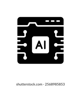 Get this amazon icon of artificial intelligence in modern style