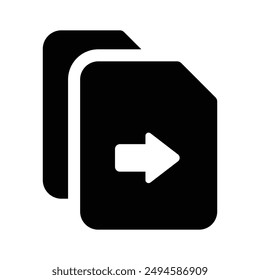 Holen Sie sich dieses schöne Symbol der Dateiübertragung in modernem Stil