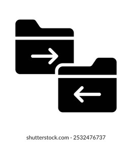 Obtenga este hermoso icono de transferencia de archivos en estilo moderno