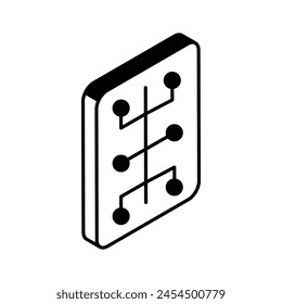 Get this beautiful icon of network file in isometric style