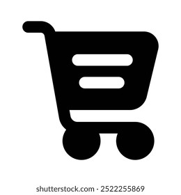 Get this beautiful icon of shopping cart, online shopping vector design