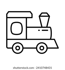 Get this beautiful icon of toy train engine in modern style, train toy vector