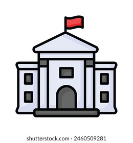 Obtener este hermoso icono de la casa blanca, casa del presidente de los Estados Unidos