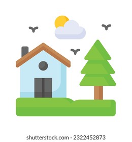 Get this beautifully designed icon of home in modern style, premium icon