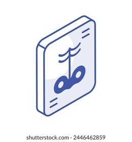 Get this beautifully designed isometric icon of x ray in trendy style