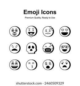 Get this carefully crafted emoji icon design, cute expressions vector