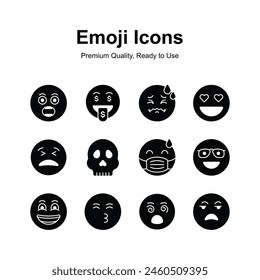 Get this carefully crafted emoji icon design, cute expressions vector