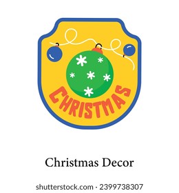 Get this christmas decor flat sticker 
