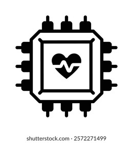 Get this creative icon of ai healthcare in trendy style