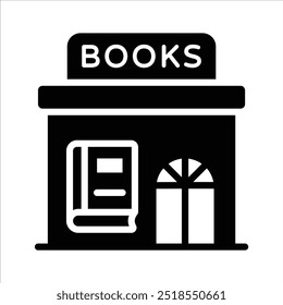 Get this creative icon of bookstore in modern design
