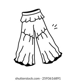 Get this creative icon of flared pants in modern style
