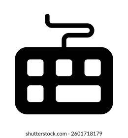 Get this creative icon of keyboard in modern style