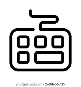 Get this creative icon of keyboard in modern style