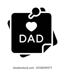Holen Sie sich diese kreative Ikone von i love dad, Vater Tag Vektor Design