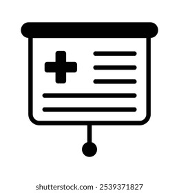 Holen Sie sich dieses kreative Icon der medizinischen Präsentation