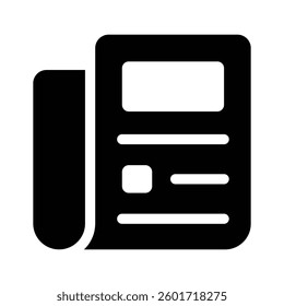 Get this creative icon of newspaper modern style