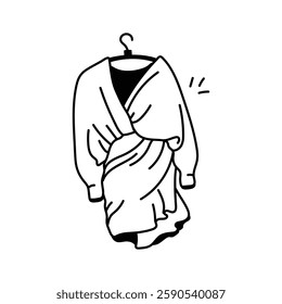 Get this creative icon of stylish dress in trendy style