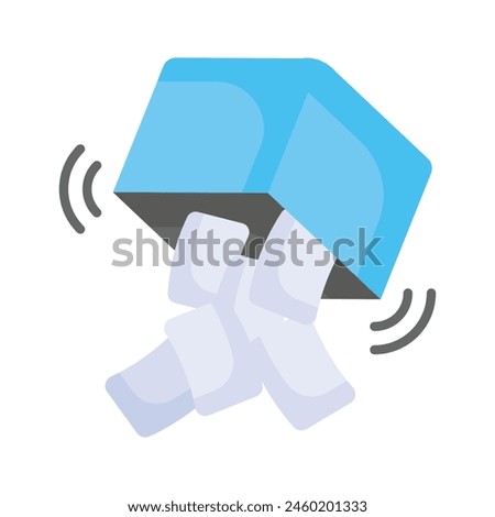 Get this creative icon of vote counting, easy to use vector