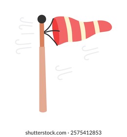 Get this creative icon of windsock in editable design