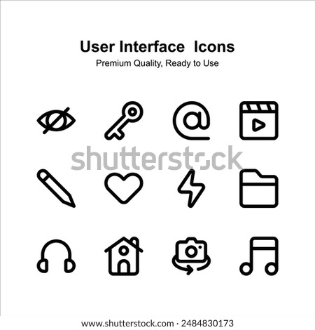 Get this creative icons pack of user interface, easy to use vectors