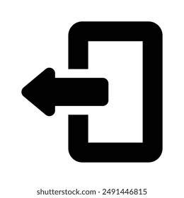 Holen Sie sich dieses kreative und trendige Symbol der Abmeldung, abmelden Vektorgrafik Design