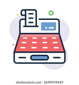 Obtenga este increíble icono de caja registradora creativamente diseñado