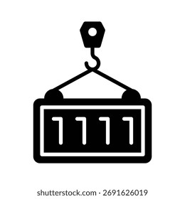 Obtenga este increíble icono de contenedor de carga de diseño creativo