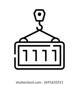 Obtenga este increíble icono de contenedor de carga de diseño creativo