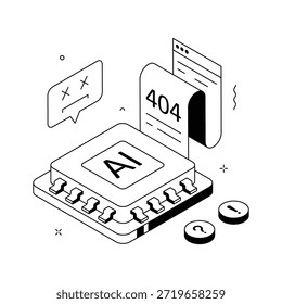 Obtenga este increíble icono de error de aire de diseño creativo en estilo moderno