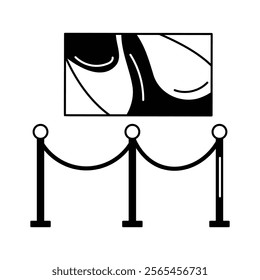 Get this creatively designed art gallery icon in trendy style