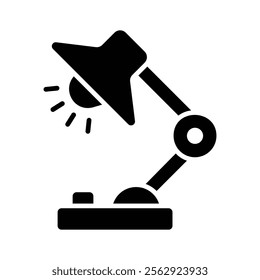 Get this creatively designed table lamp icon in modern style