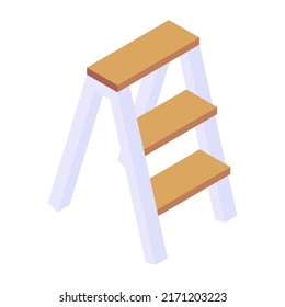 Obtener este icono isométrico personalizable del stepladder 