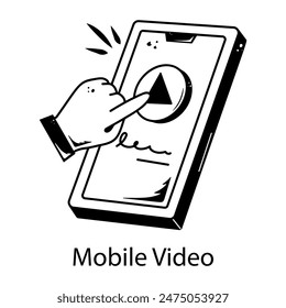 Video Obtener este doodle icono de móvil 