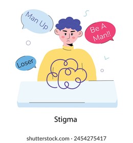 Get this doodle mini illustration of stigma 