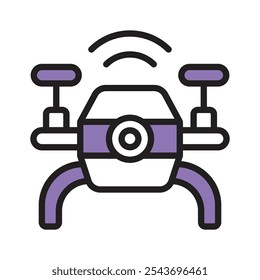 Obter este ícone editável de câmera drone em estilo único